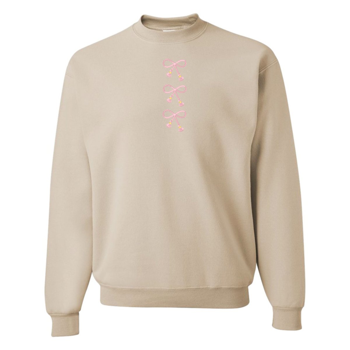 Embroidered Tasseled 'Bows' Sweatshirt - United Monograms