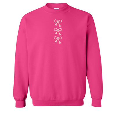 Embroidered Tasseled 'Bows' Sweatshirt - United Monograms