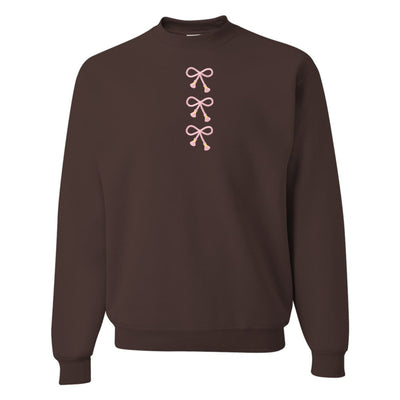 Embroidered Tasseled 'Bows' Sweatshirt - United Monograms