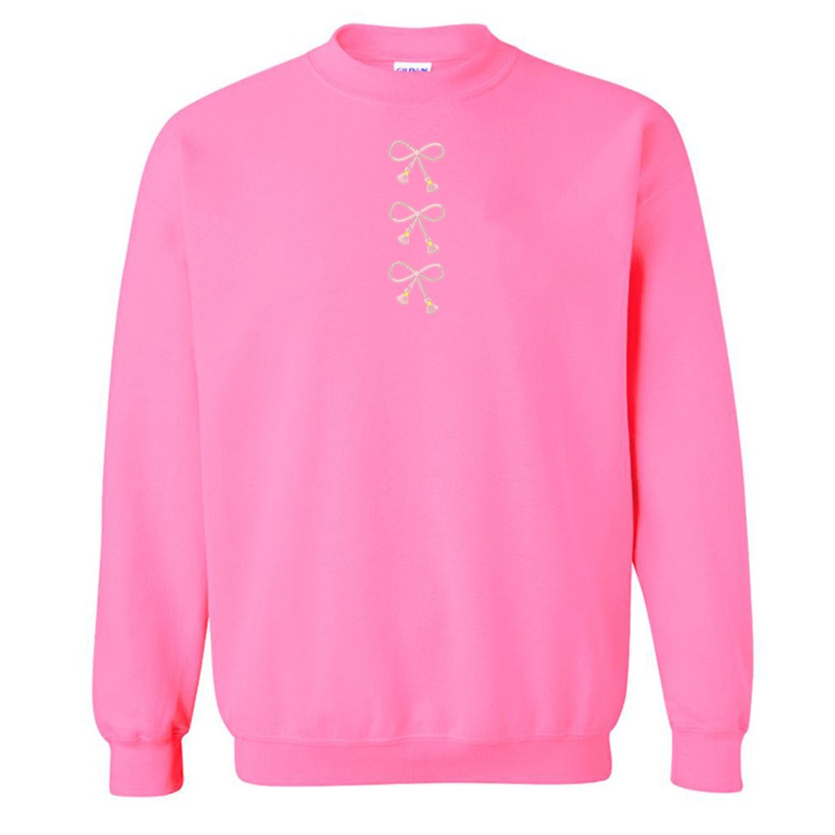 Embroidered Tasseled 'Bows' Sweatshirt - United Monograms