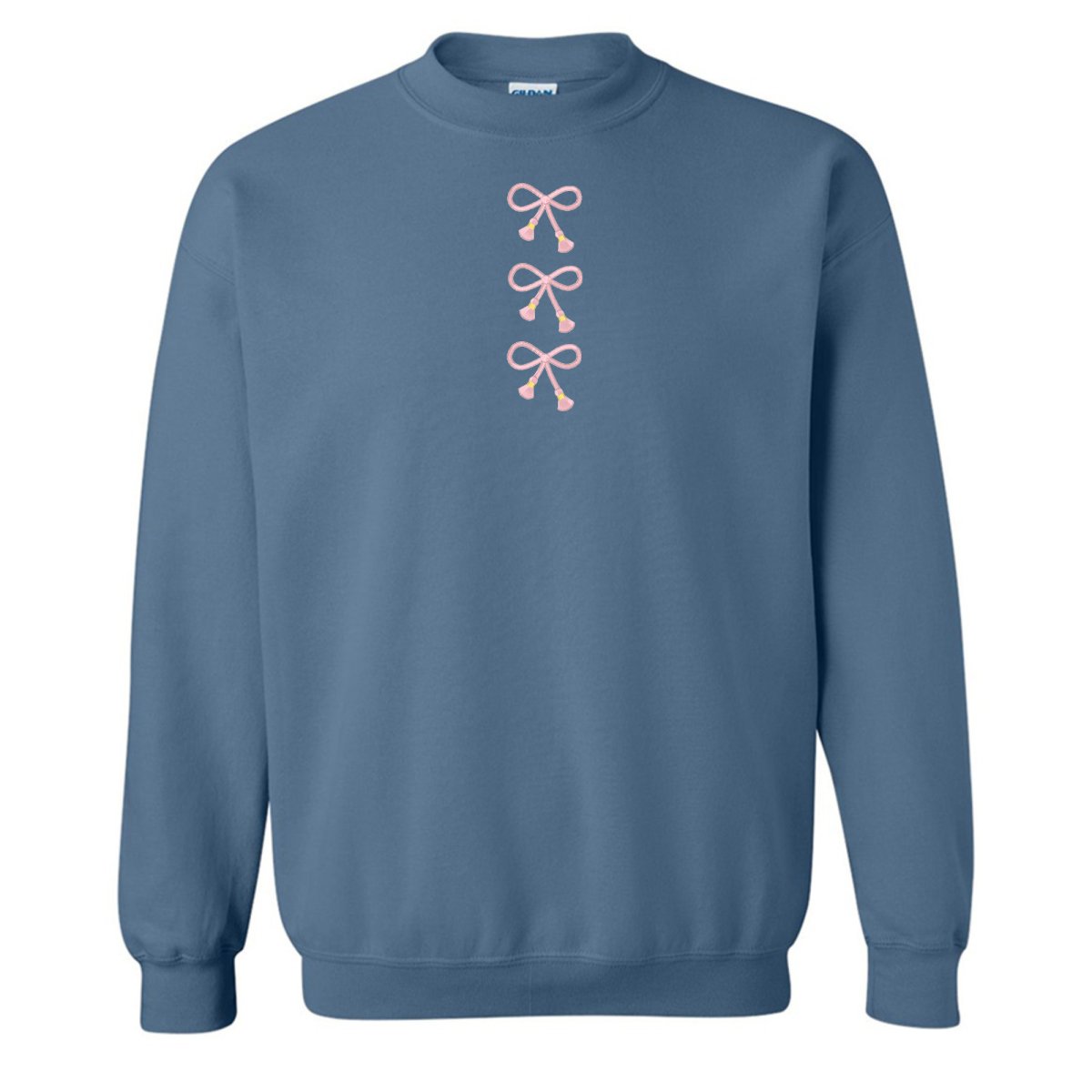 Embroidered Tasseled 'Bows' Sweatshirt - United Monograms