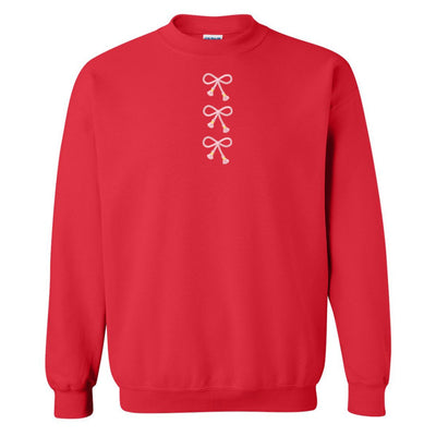 Embroidered Tasseled 'Bows' Sweatshirt - United Monograms