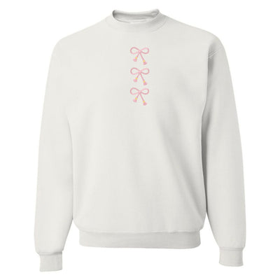 Embroidered Tasseled 'Bows' Sweatshirt - United Monograms