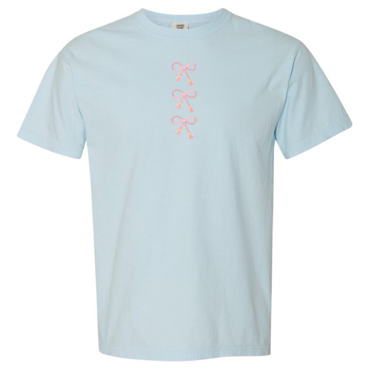 Embroidered Tasseled 'Bows' T-Shirt - United Monograms