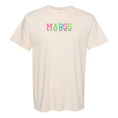Embroidered Tasseled 'Margs' T-Shirt - United Monograms