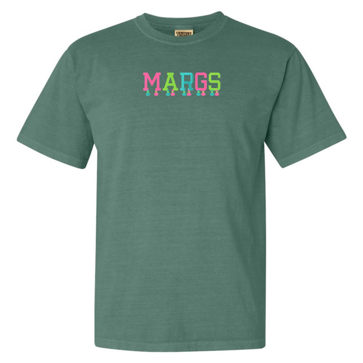 Embroidered Tasseled 'Margs' T-Shirt - United Monograms