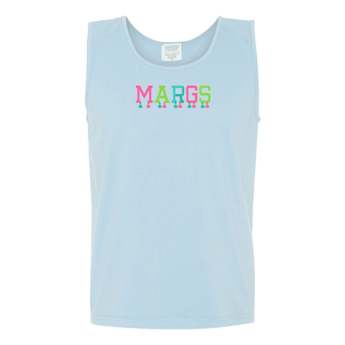 Embroidered Tasseled 'Margs' Tank Top - United Monograms