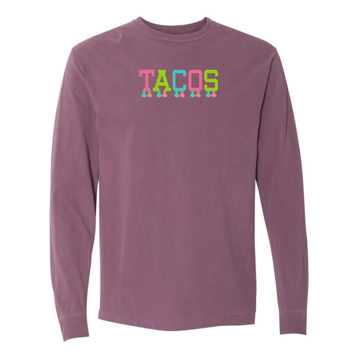 Embroidered Tasseled 'Tacos' Long Sleeve - United Monograms