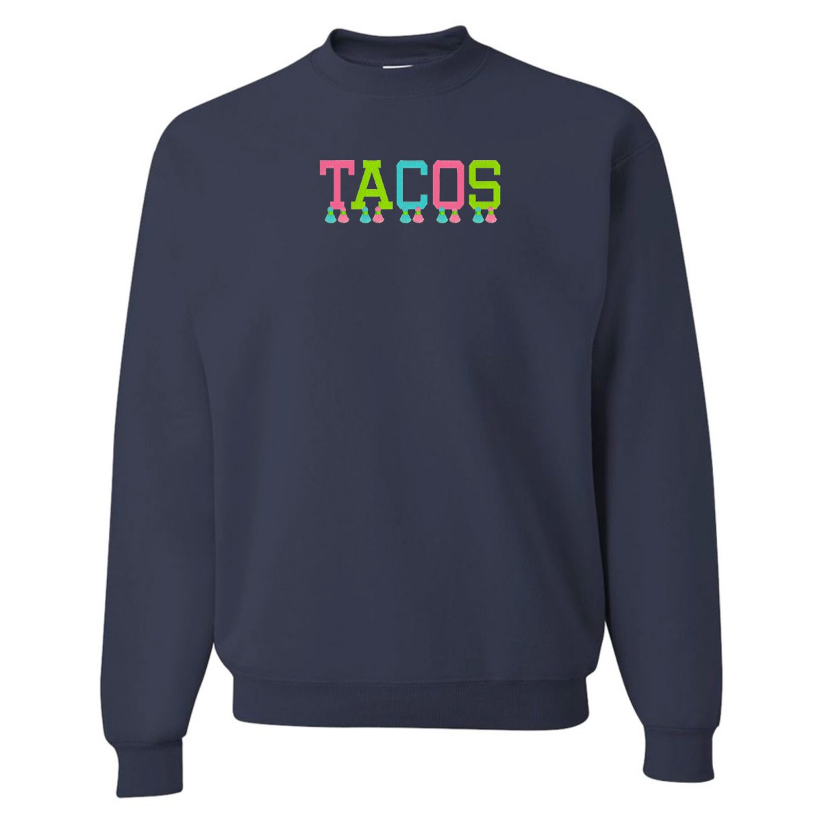 Embroidered Tasseled 'Tacos' Sweatshirt - United Monograms