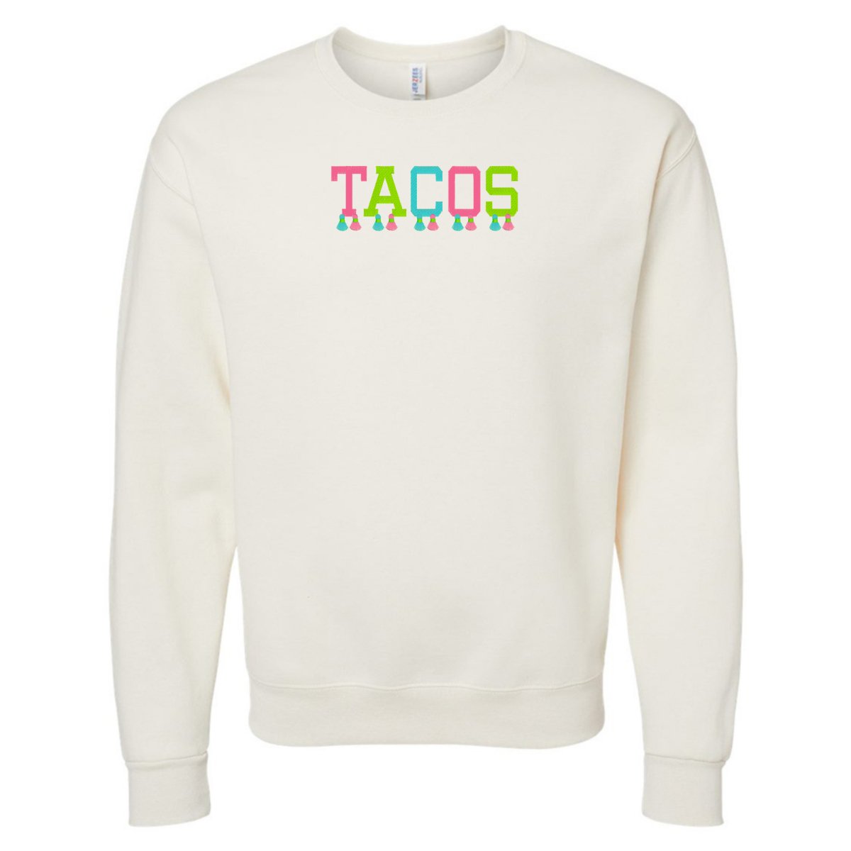 Embroidered Tasseled 'Tacos' Sweatshirt - United Monograms