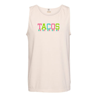 Embroidered Tasseled 'Tacos' Tank Top - United Monograms