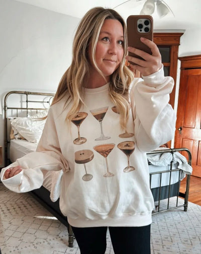 'Espresso Martini' Crewneck Sweatshirt - United Monograms