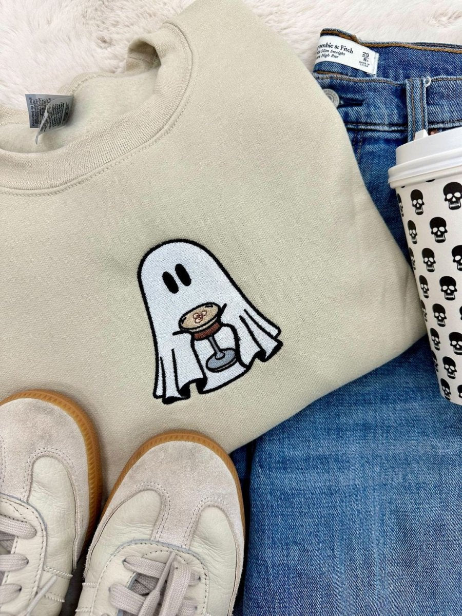 'Espresso Martini Ghost' Crewneck Sweatshirt - United Monograms