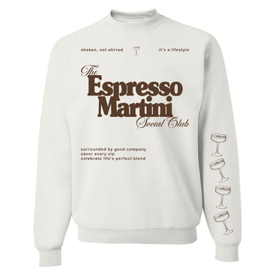 ‘Espresso Martini Social Club' Crewneck Sweatshirt - United Monograms