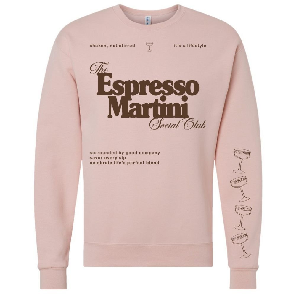 ‘Espresso Martini Social Club' Crewneck Sweatshirt - United Monograms