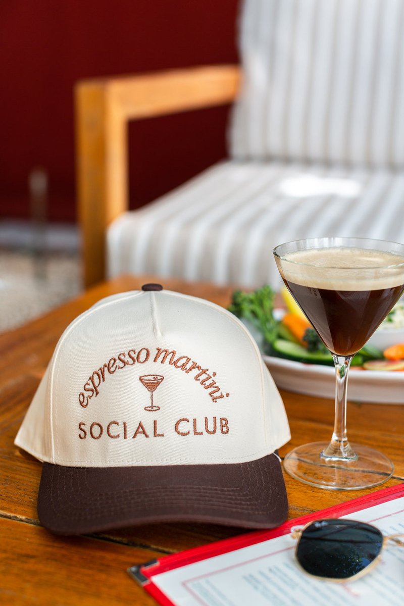 'Espresso Martini Social Club' Snapback Trucker Hat - United Monograms