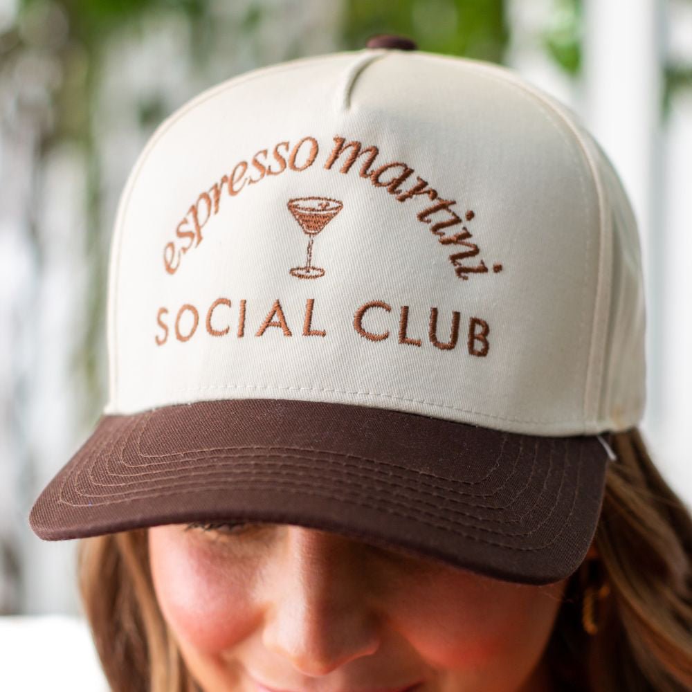 'Espresso Martini Social Club' Snapback Trucker Hat - United Monograms