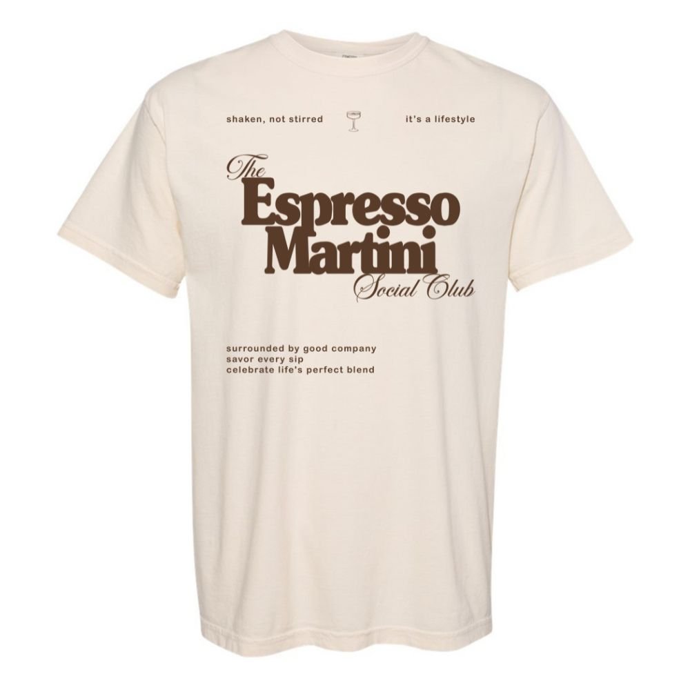 'Espresso Martini Social Club' T-Shirt - United Monograms