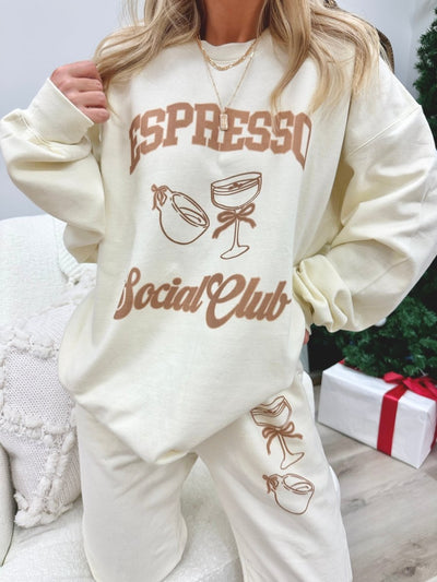 EXCLUSIVE 'Espresso Social Club' Lounge Set - United Monograms