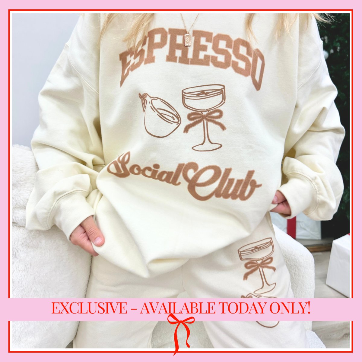 EXCLUSIVE 'Espresso Social Club' Lounge Set - United Monograms