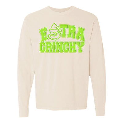 'Extra Grinchy' Puff Long Sleeve T - Shirt - United Monograms