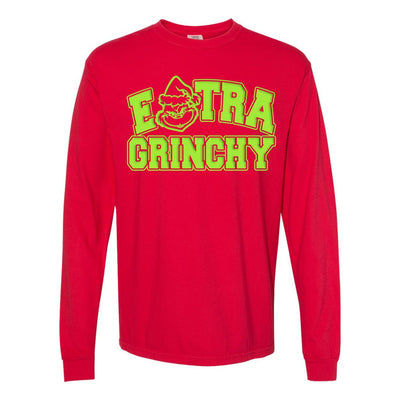 'Extra Grinchy' Puff Long Sleeve T - Shirt - United Monograms