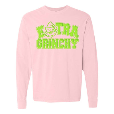 'Extra Grinchy' Puff Long Sleeve T - Shirt - United Monograms