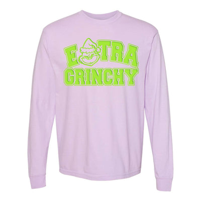 'Extra Grinchy' Puff Long Sleeve T - Shirt - United Monograms