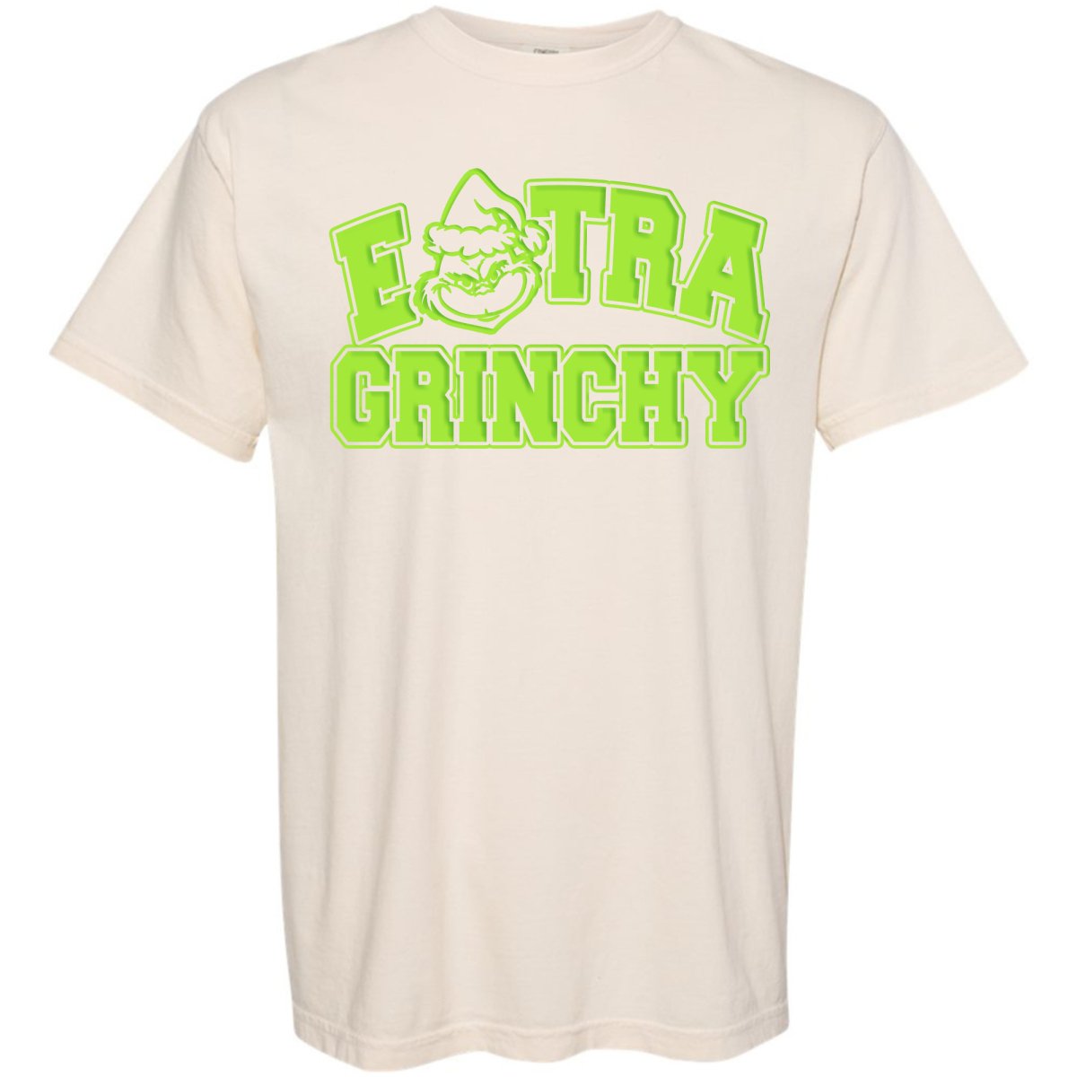 'Extra Grinchy' Puff Print T - Shirt - United Monograms