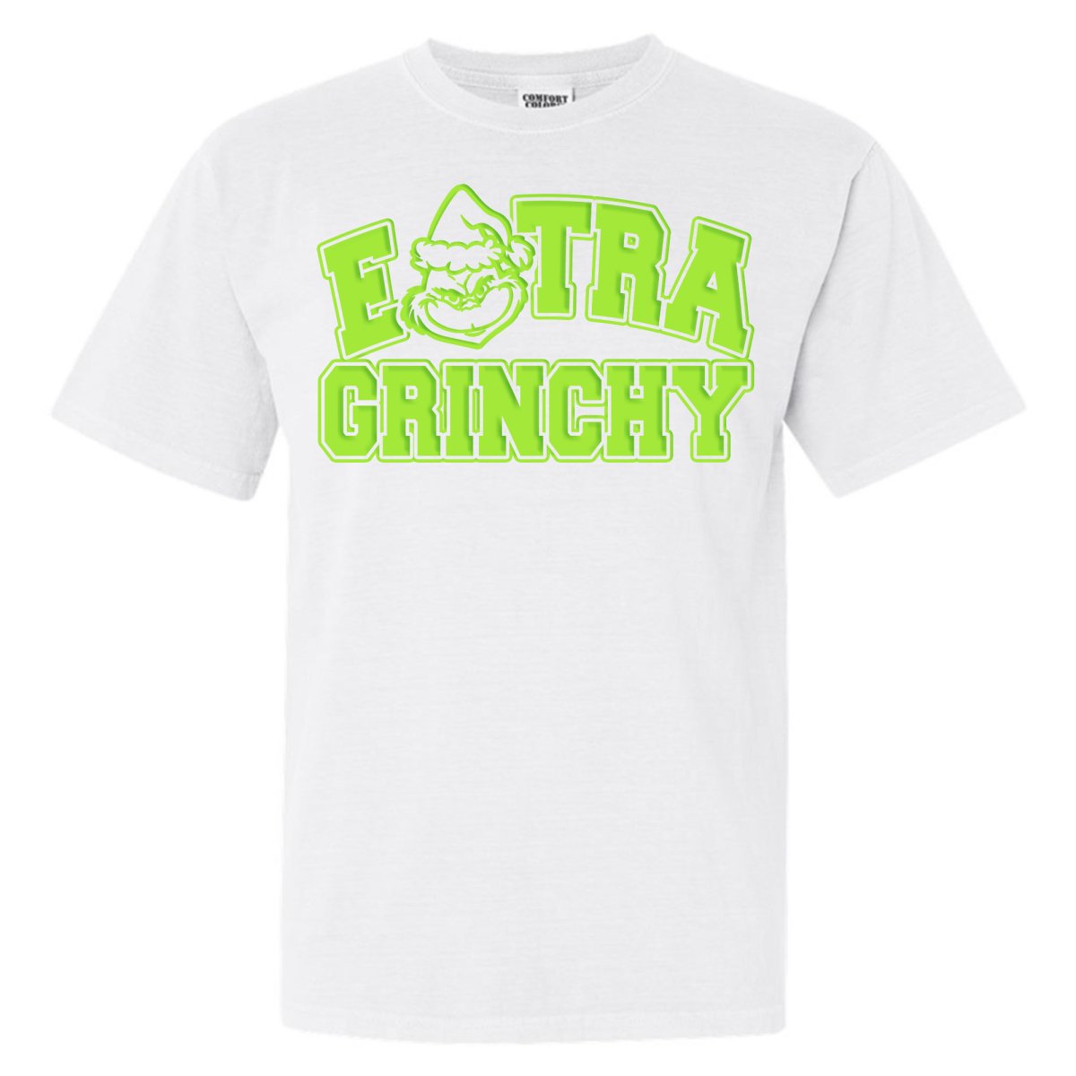 'Extra Grinchy' Puff Print T - Shirt - United Monograms