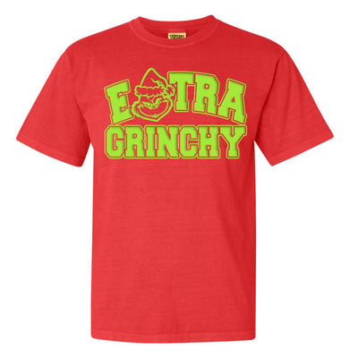 'Extra Grinchy' Puff Print T - Shirt - United Monograms