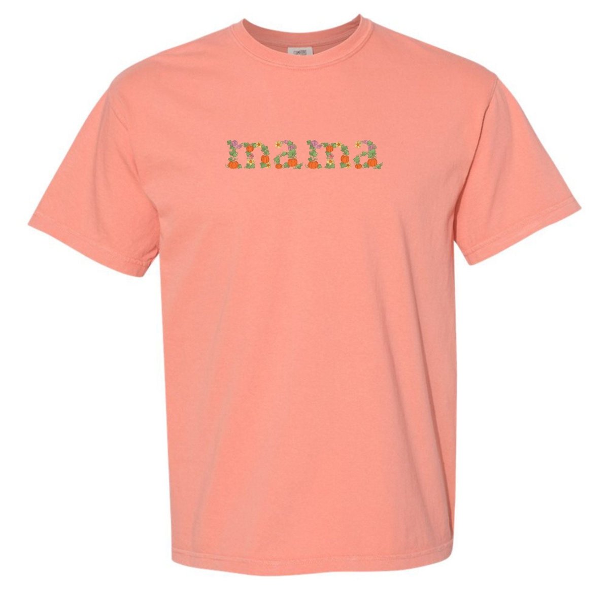'Fall Floral Mama' Embroidered T-Shirt - United Monograms