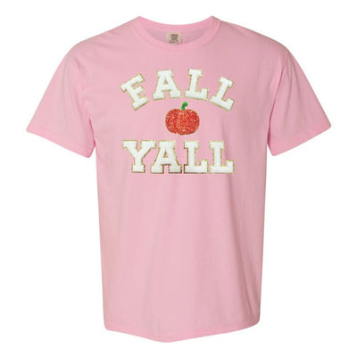 'Fall Y'all Sequin Pumpkin' Letter Patch T - Shirt - United Monograms