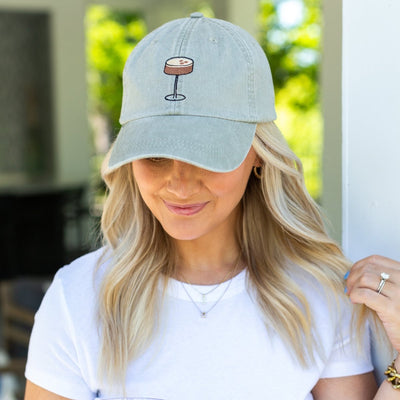 Favorite Cocktail Embroidered Hat - United Monograms