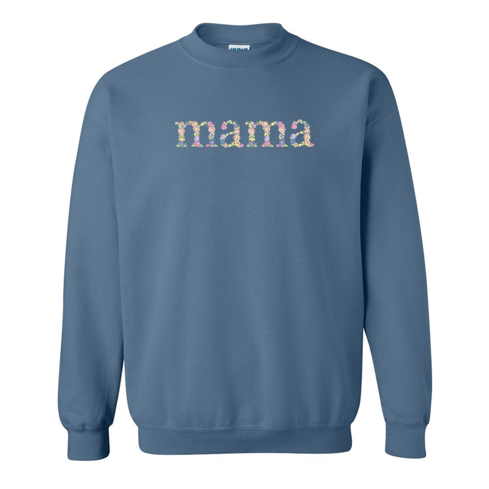 'Floral Mama' Crewneck Sweatshirt - United Monograms