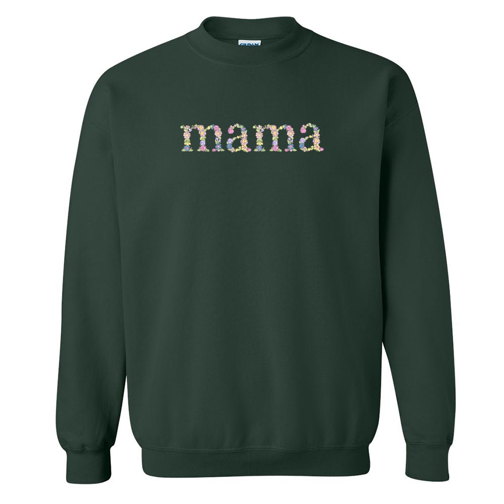 'Floral Mama' Crewneck Sweatshirt - United Monograms