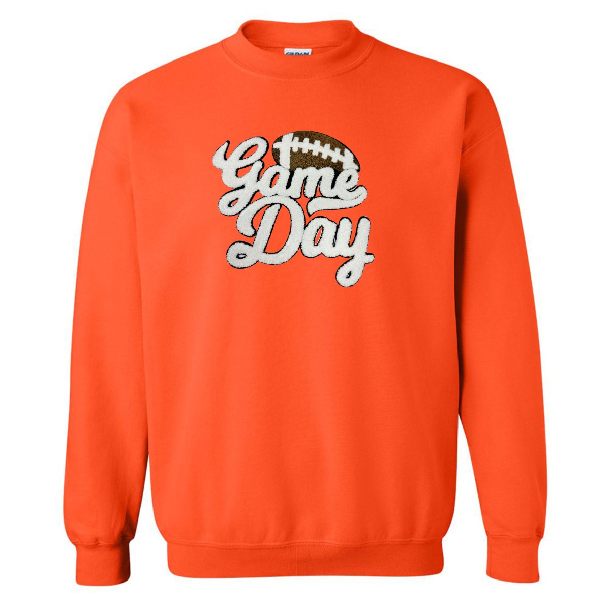 Football 'Game Day' Letter Patch Crewneck Sweatshirt - United Monograms