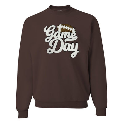 Football 'Game Day' Letter Patch Crewneck Sweatshirt - United Monograms