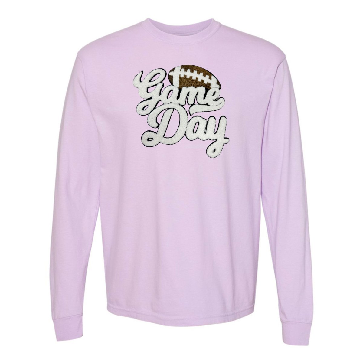 Football 'Game Day' Letter Patch Long Sleeve T-Shirt - United Monograms