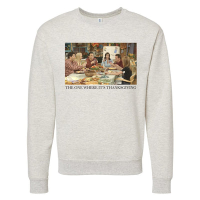 'Friends Thanksgiving Scenes' Crewneck Sweatshirt - United Monograms