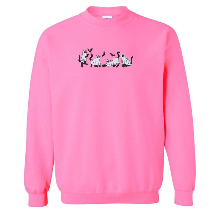 Cat crewneck sweatshirt deals