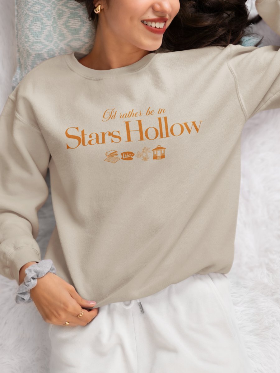 Gilmore Girls 'I'd Rather Be In Stars Hollow' Crewneck Sweatshirt - United Monograms