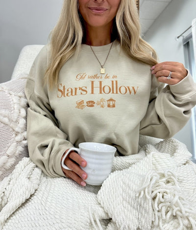 Gilmore Girls 'I'd Rather Be In Stars Hollow' Crewneck Sweatshirt - United Monograms