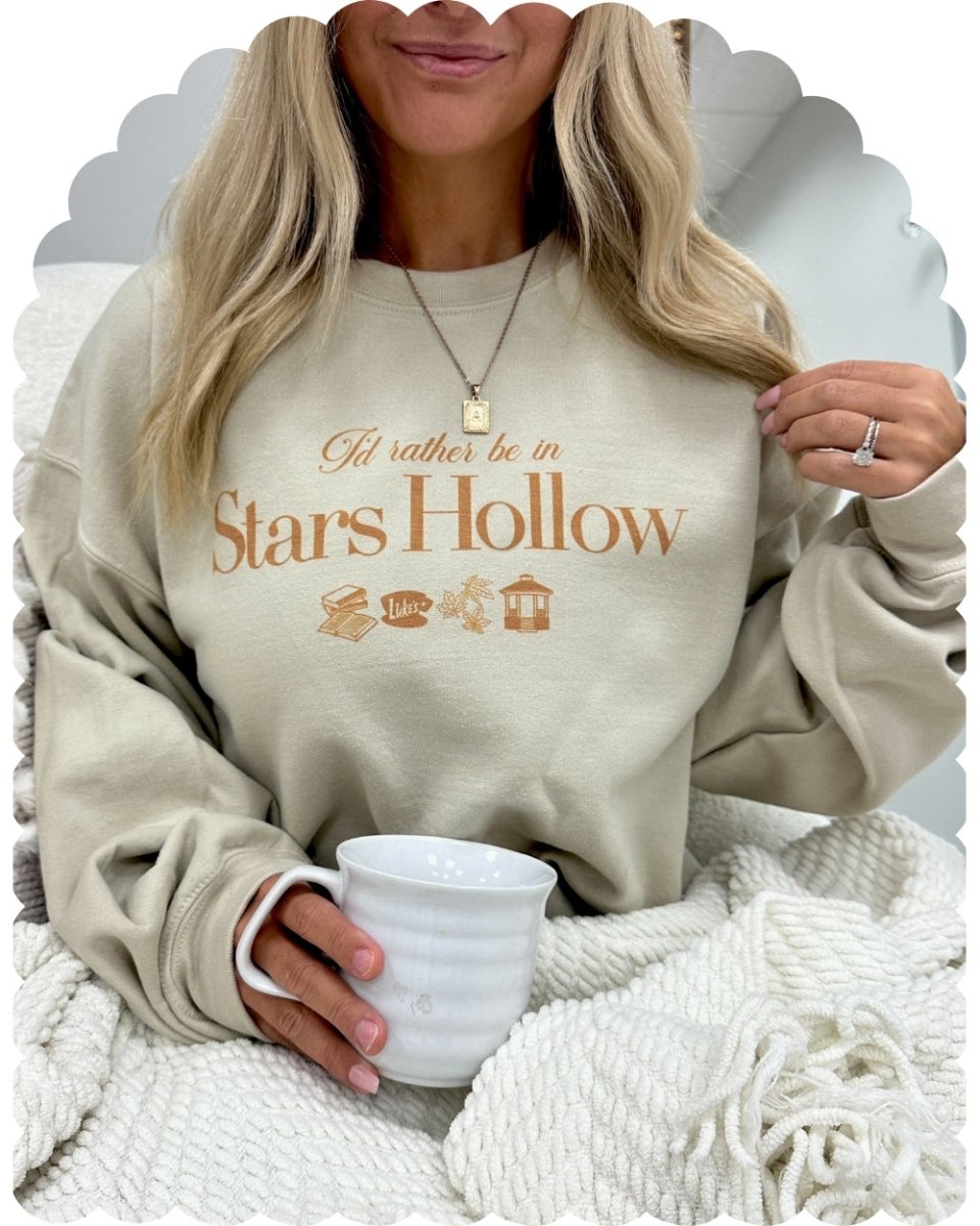 Gilmore Girls 'I'd Rather Be In Stars Hollow' Crewneck Sweatshirt - United Monograms