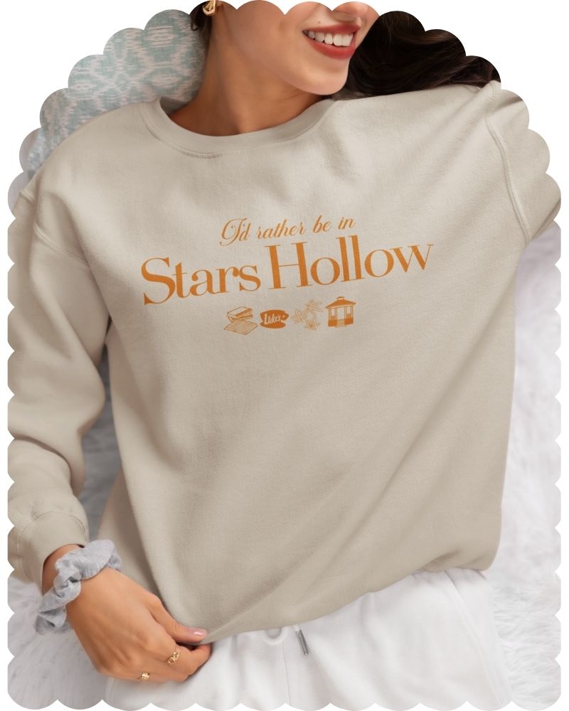 Gilmore Girls 'I'd Rather Be In Stars Hollow' Crewneck Sweatshirt - United Monograms