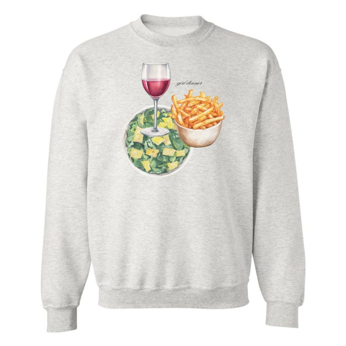 ‘Girl Dinner’ Crewneck Sweatshirt - United Monograms