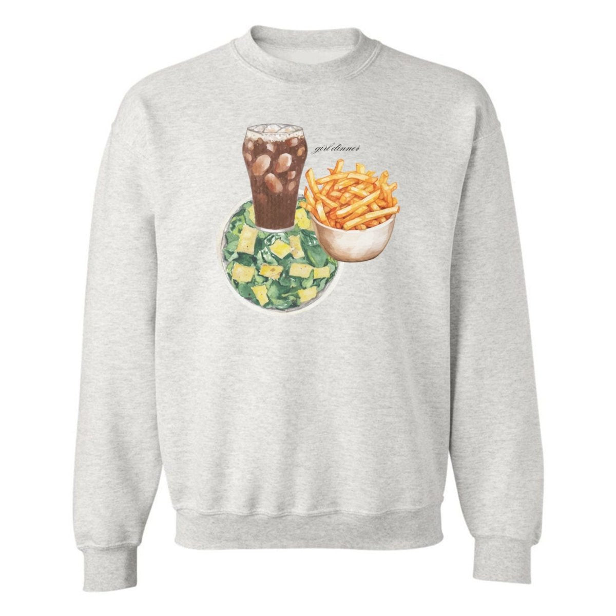 ‘Girl Dinner’ Crewneck Sweatshirt - United Monograms