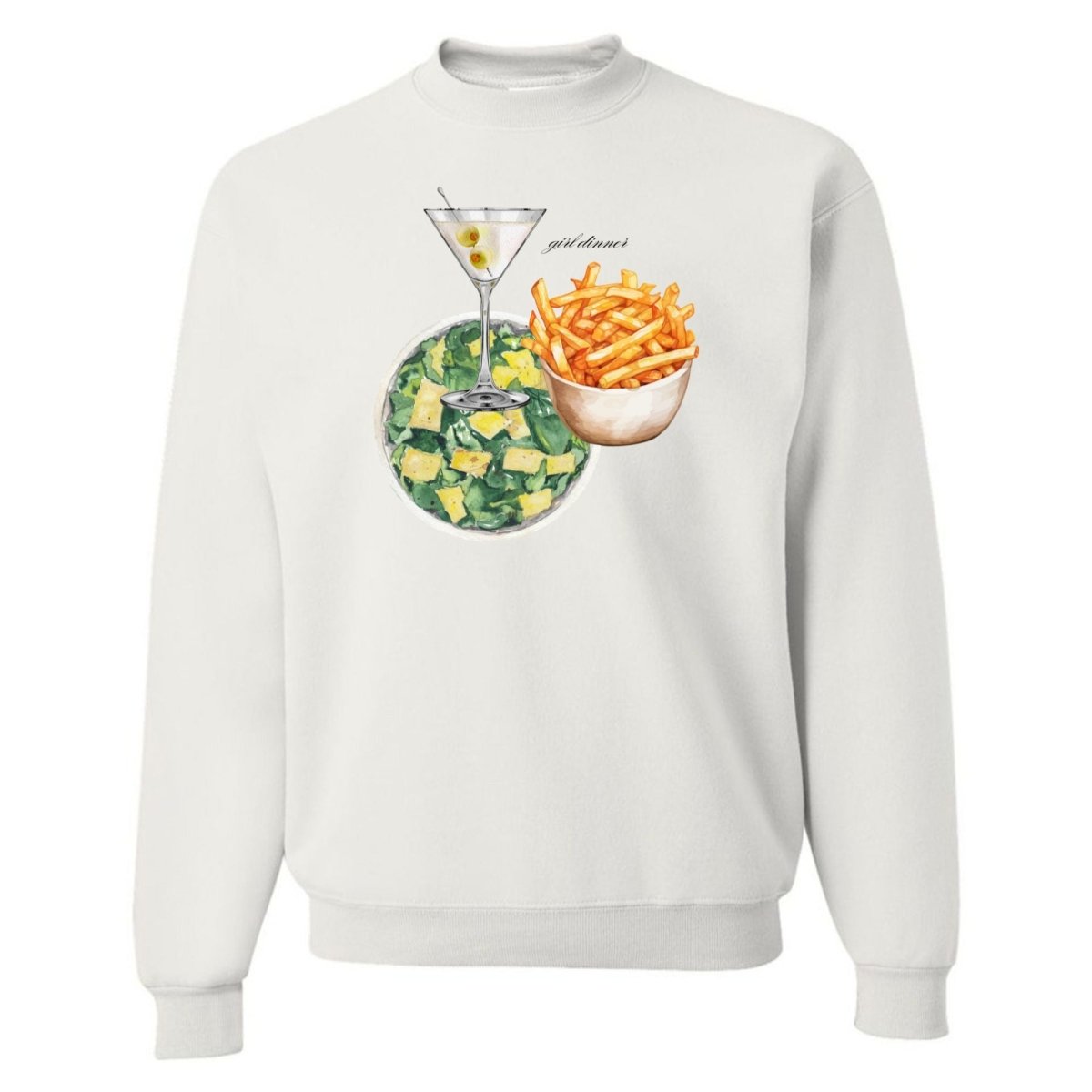 ‘Girl Dinner’ Crewneck Sweatshirt - United Monograms