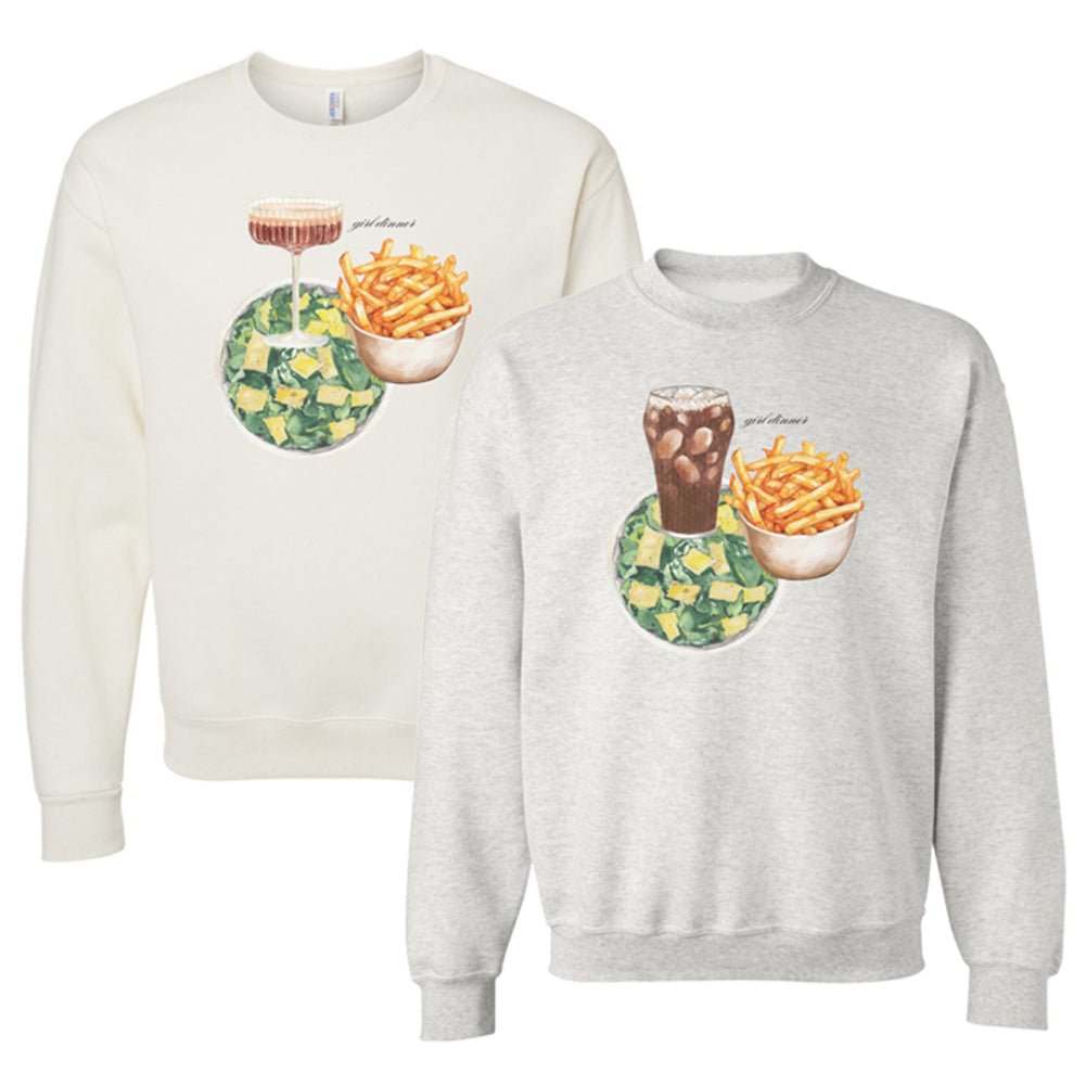 ‘Girl Dinner’ Crewneck Sweatshirt - United Monograms