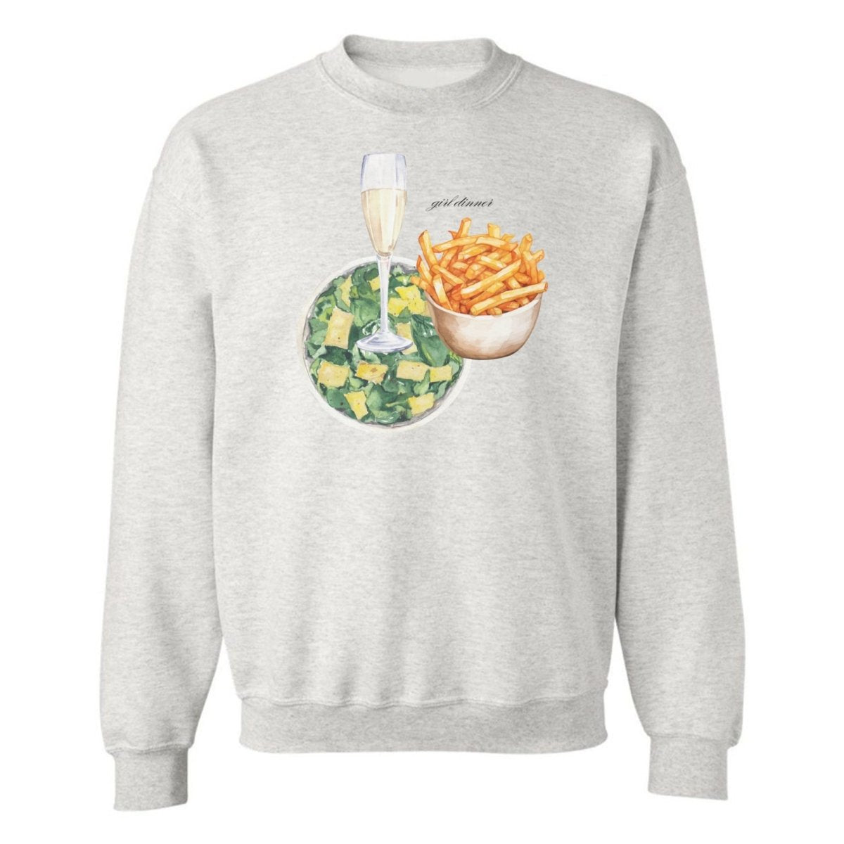 ‘Girl Dinner’ Crewneck Sweatshirt - United Monograms